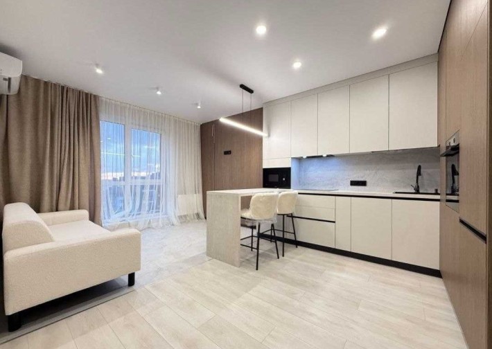 1-кімнатна ЖК,,На Щасливому " Сучасна! Стильна.Укомплектована квартира - фото 1