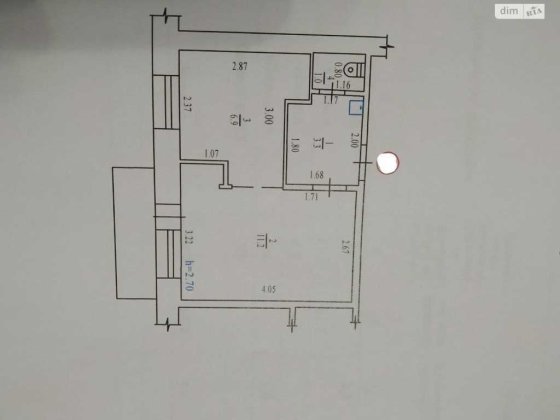 Продаж 2к квартири. 25 м2. Житловий стан. зуп. Мотель №10325 Полтава
