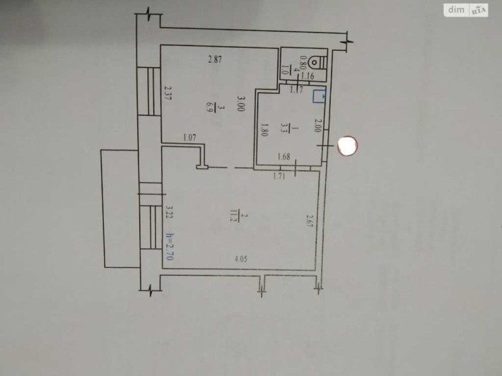 Продаж 2к квартири. 25 м2. Житловий стан. зуп. Мотель №10325 - фото 1