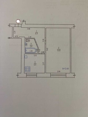Продаж 1к квартири. 2/5 пов. вул. Соборності. №10519 - фото 1