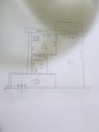 Продаж 1-кімн квартири на 44 кв - фото 1
