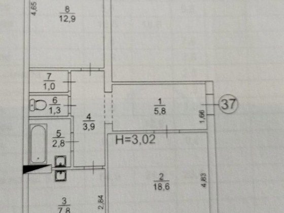 Продам 2кімнатну сталінку Горняк-20й,вулиця Кропивницького Кривой Рог