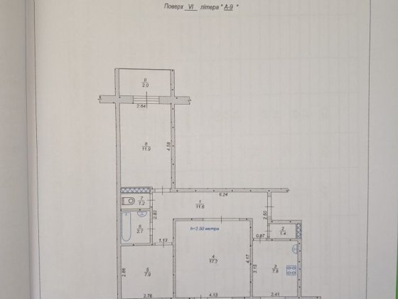 є Відновлення 3-кімнатна бульвар М. Василевського ( Миколи Вороного) Кривий Ріг