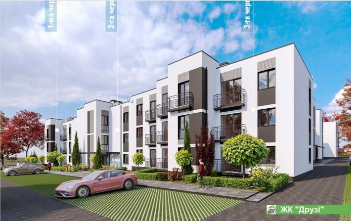 Продаж 1-к квартири в новобудові, індивідуальне газове опалення - фото 1