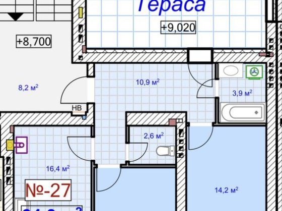 Центральний парк! 2-к з терасою! Газове опалення! Підземний паркінг! Ирпень