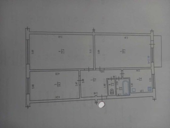 Продаж 3-к квартири. 3/5 пов. Розділ. кімнати. Шевчен. р-н №8027 Полтава