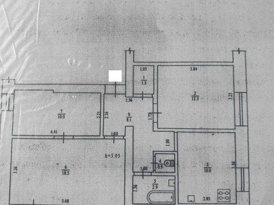 Трикімнатна квартира в Центрі міста. Полтава