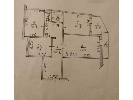 Продам от собственника 3х комн. Индустриальный Кривий Ріг