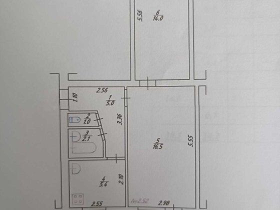 Поділ. 2к в цегляному будинку! Полтава