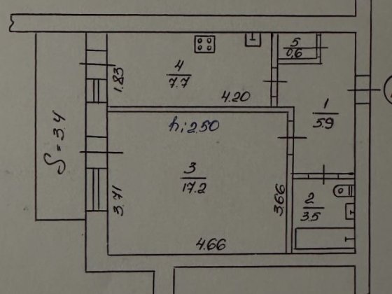 1к квартира - низький поверх Суми