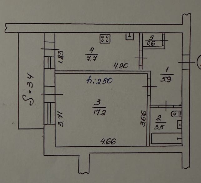 1к квартира - низький поверх - фото 1