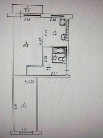 2 кімнатна квартира в центрі міста Суми, кімнати ізольовані - фото 1