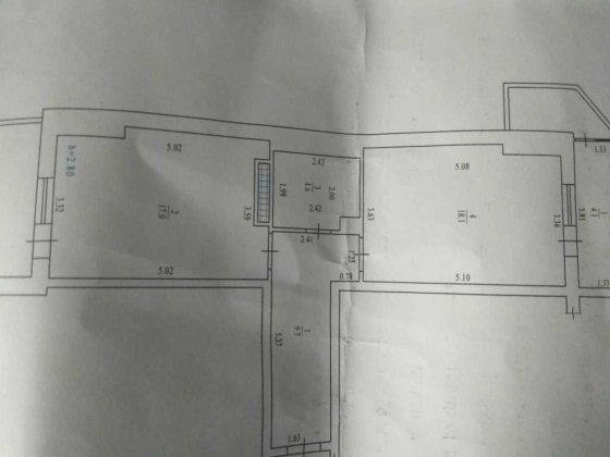1-кім. в найтеплішому будинку центрі, дві лоджії, балкон. ЦІНА!К- 7771 Полтава