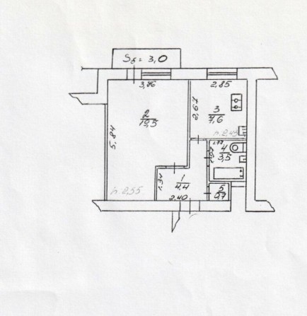 1кімн кв площею 37 м² центр міста - фото 1