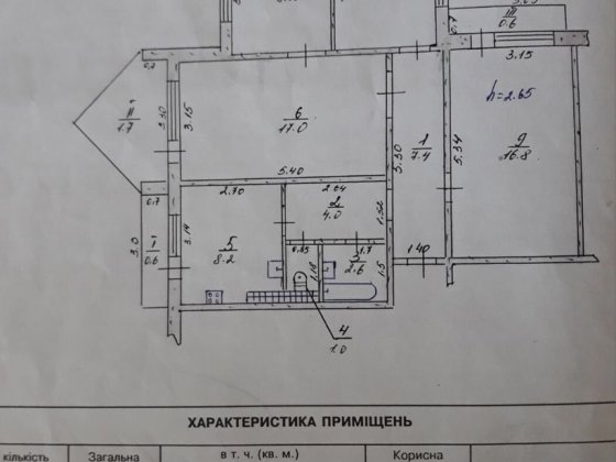 Продам 4-х комнатную квартиру на 4-м Таврическом Херсон