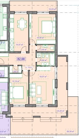 3 кім новоб, 83 кв м, РОЗТЕРМІНУВАННЯ! - фото 1