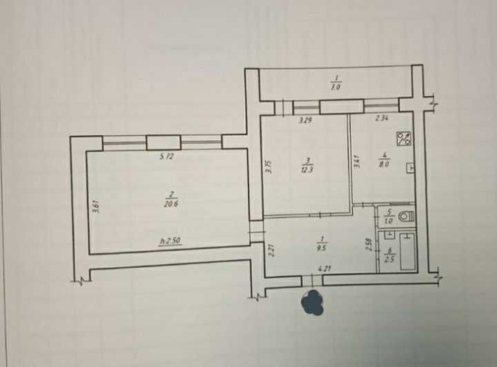 Знову в продажу!Екс!
Продам велику, 2к квартиру (Центр-Театральна пл.) - фото 1