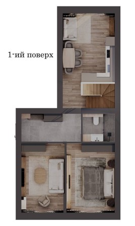 Продам дворівневу 3к. квартиру з великим балконом 630 $ за м2 - фото 1