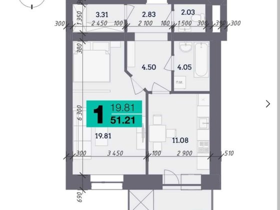 Продам однокімнатну квартиру в новобудові Полтава