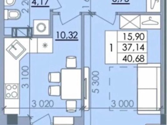 Від власника. Однокімнатна квартира. Мікрорайон Браїлки. Полтава