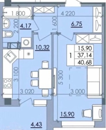 Від власника. Однокімнатна квартира. Мікрорайон Браїлки. - фото 1