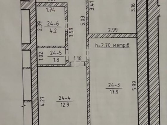 Продаж двокімнатної квартири 77.7кв Еверест Суми