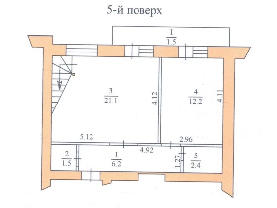 3-кім. квартира, 125 м2, центр, дворівнева, без ремонту, з матеріалами Тернополь