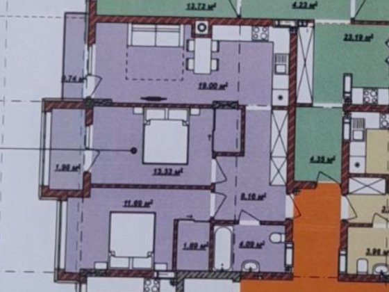 Продаж 2 кімнатної квартири у ЖК Б4, 3 будинок Ужгород