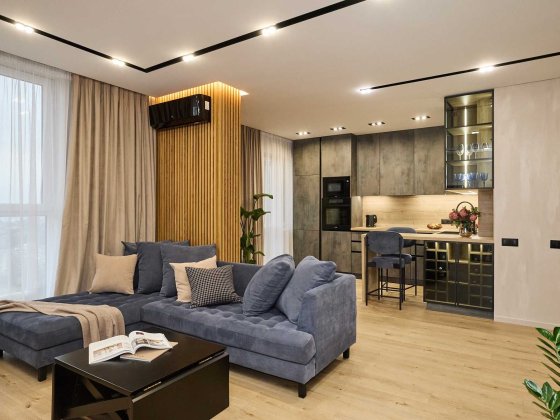 БЕЗ %. Дворівнева квартира з дизайнерським ремонтом в ЖК Кампус Киев