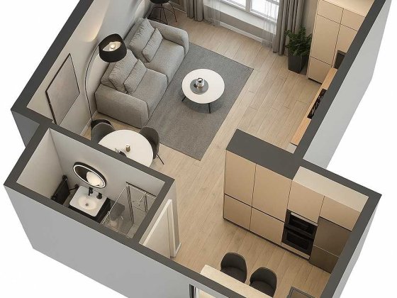 Продається квартира Смарт 26,6 м2 в Дарницькому р-ні Киев