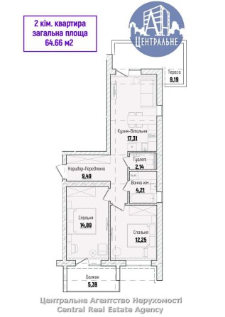 Продаж 2-кімнатної новобудови під чистову обробку здача до кінця року - фото 1