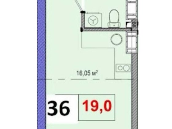 Продається Смарт 19 м2 на Теремках 2, Жуляни, Солом'янський район Киев