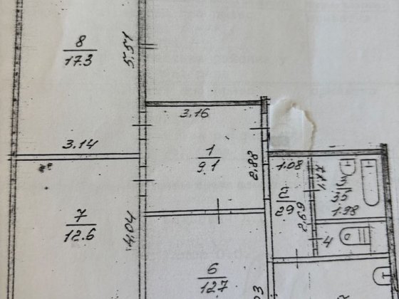 Продам 3-кімнатну квартиру на Масанах Чернигов