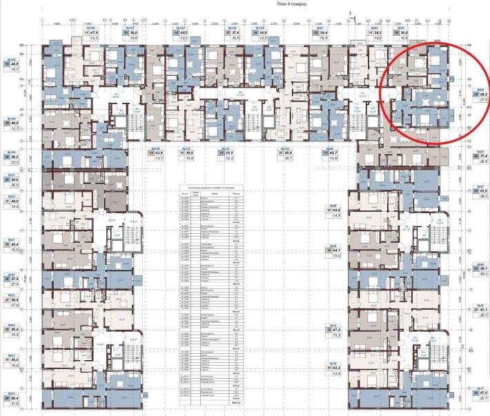 Продаж 2 кім. квартира, 6 пов. / 69.5 м / від забудовника, ЖК Terra M - фото 1