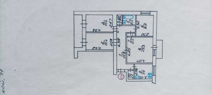 Продам 3-х кімнатну квартиру в центрі району Вишенька - фото 1