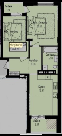 Продаж 2к/ Парк/Жк Радищева - фото 1