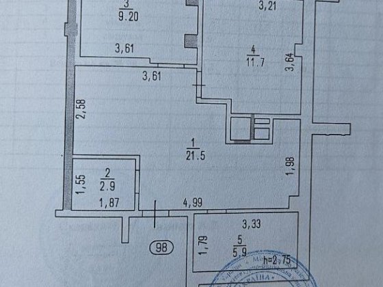 Продаж ВИДОВОЇ 2к.кв в центрі міста! Черкаси