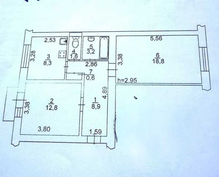 Продаж 2 кім (55 М2) на Саксаганського, Тарасівська! - фото 1