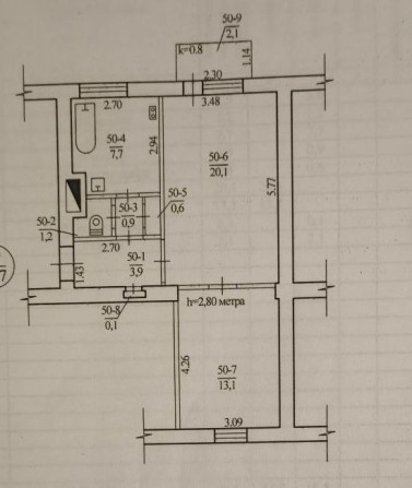 2-комнатная квартира. Кирпичный дом. Метро Металлургов.  2 этаж - фото 1