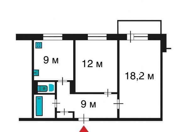 Продам 2 х кімнатну квартиру покращенного планування в Центрі Житомир