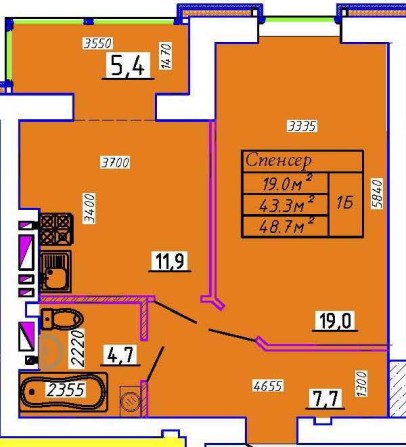 Однокімнатна квартира в ЖК Графський! - фото 1