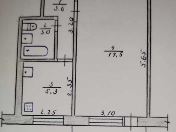 Продам Однокімнатну , в Цегляному Будинку , на Польовій Житомир