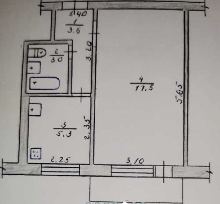 Продам Однокімнатну , в Цегляному Будинку , на Польовій - фото 1