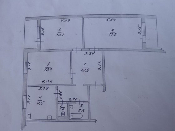 Продаж 3 кімнатної , Проспект Миру , ідеально під ремонт 71 кв.м Житомир