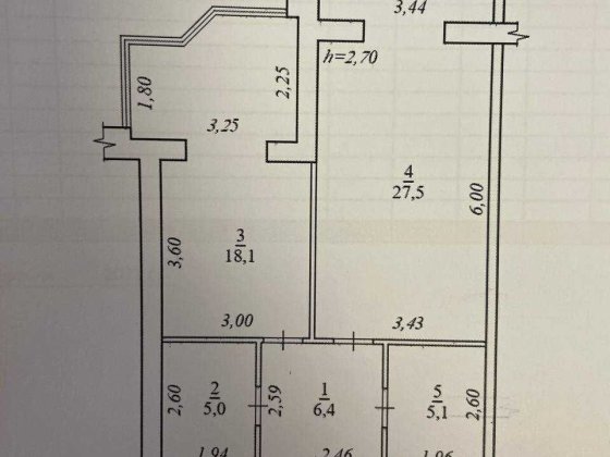 1-к. кв. вул. Тбіліська, 61 м, 11/12, ЖК Резиденція, вид на Дніпро