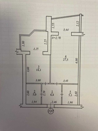 1-к. кв. вул. Тбіліська, 61 м, 11/12, ЖК Резиденція, вид на Дніпро - фото 1