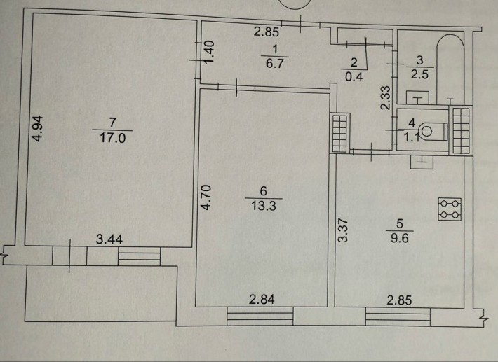 Продам каартиру 2к хортицкий район СРОЧНО - фото 1