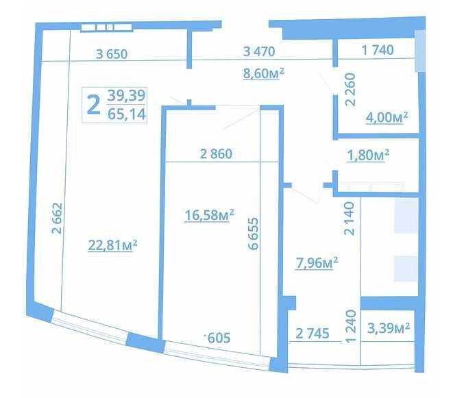 Продам Двокімнатну Квартиру в Новобудові - фото 1