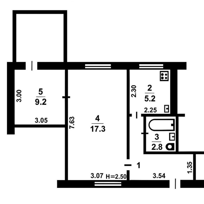 Продам 2 х кімнатну квартиру на Польовій - фото 1