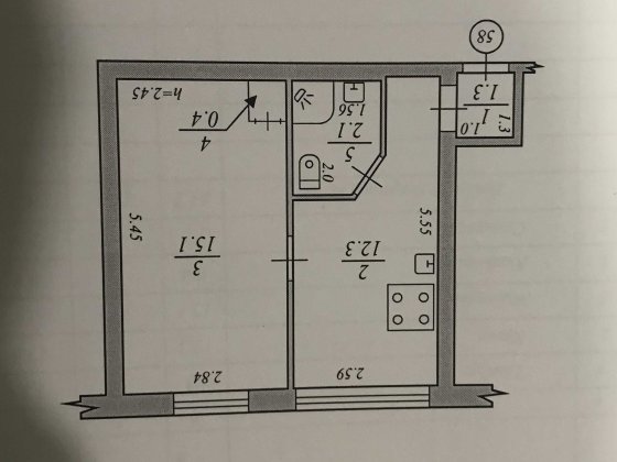 Продам 1 ком.кв.ул.Ю.Савчкеко(верх). Днепр